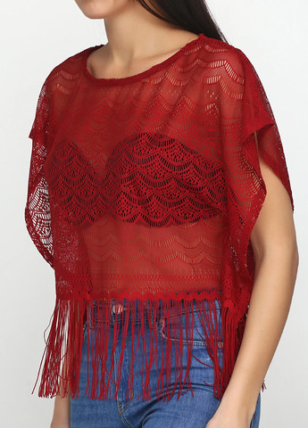 Бордовая блуза No Brand