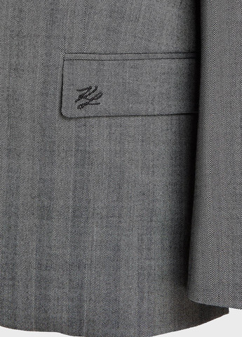 Серый женский жакет Karl Lagerfeld геометрический - демисезонный