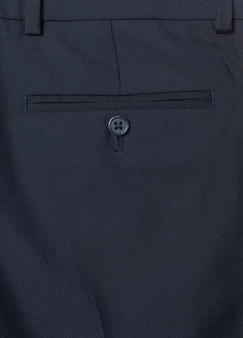 Темно-синие классические, кэжуал демисезонные брюки классические, зауженные H&M