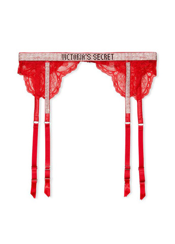 Красный демисезонный комплект (пояс для чулок, трусики) Victoria's Secret