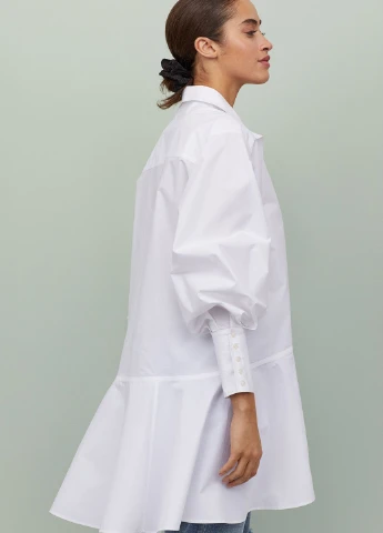 Белое кэжуал платье H&M