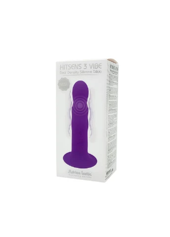 Дилдо с вибрацией Hitsens 3 Purple, отлично для страпона, диаметр 4см, длина 18,2см Adrien Lastic (254885407)