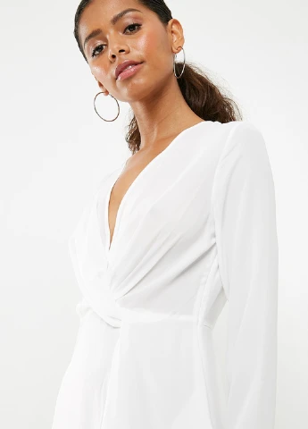 Белое кэжуал платье Missguided однотонное