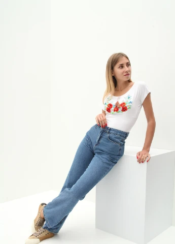 Футболка вышивка No Brand - (255935127)
