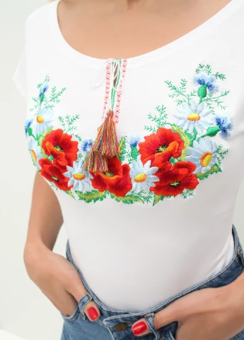 Футболка вышивка No Brand - (255935127)