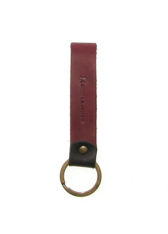 Брелок из натуральной кожи бордовий DNK Leather (253942832)