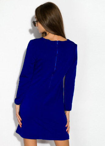 Синее кэжуал платье Time of Style однотонное