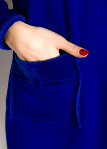 Синее кэжуал платье Time of Style однотонное