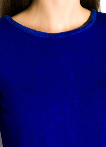 Синее кэжуал платье Time of Style однотонное