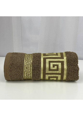 Power полотенце для лица махровое febo vip cotton grek турция 6387 коричневое 50х90 см комбинированный производство - Турция