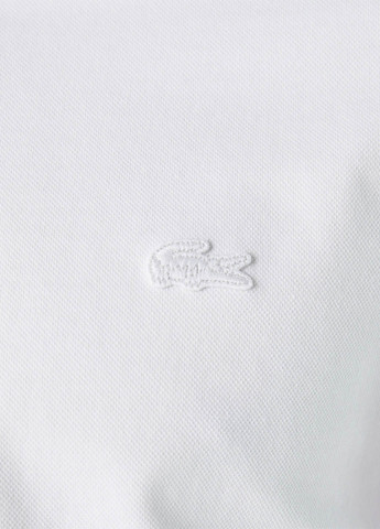 Белая футболка-поло для мужчин Lacoste с логотипом