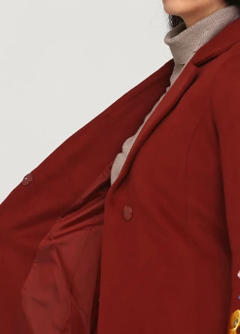 Бордовое демисезонное Пальто Vero Moda