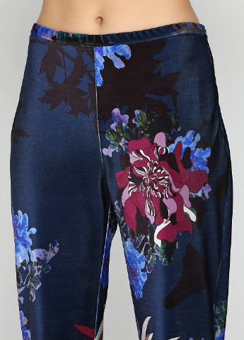 Синие кэжуал демисезонные прямые брюки Marta Palmieri