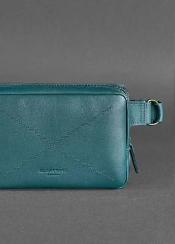 Кожаная поясная сумка Dropbag Mini зеленая BlankNote (235752661)