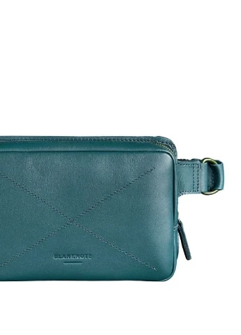 Кожаная поясная сумка Dropbag Mini зеленая BlankNote (235752661)