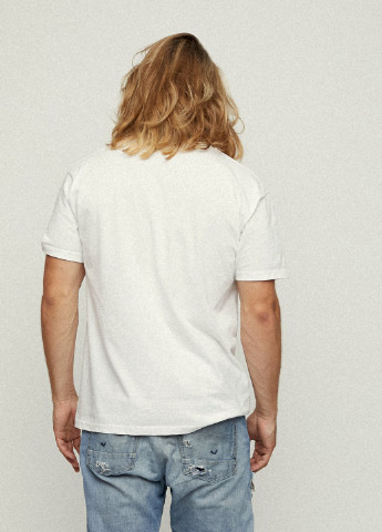 Белая футболка мужская basic /дышащий принт/ YAPPI