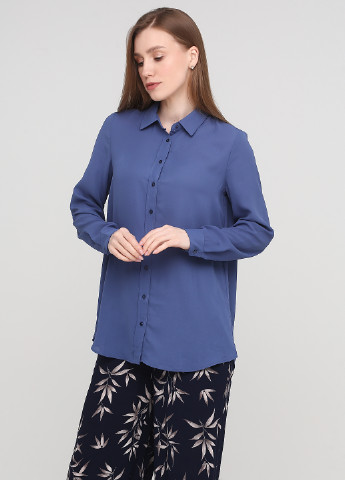 Синя демісезонна блуза Mango