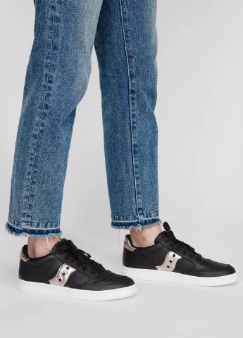Черные черные кожаные кеды jazz court Saucony