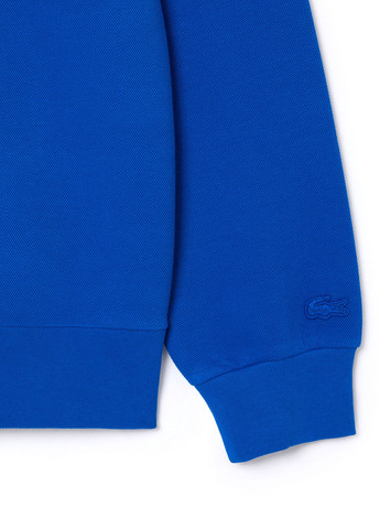 Темно-синій світшот Lacoste однотонний нашивки (329694518)