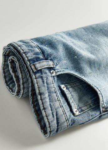 Голубая кэжуал, джинсовая однотонная юбка Reserved
