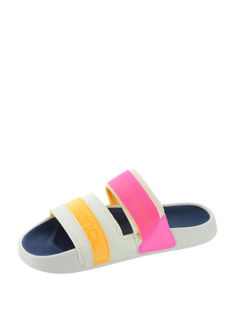 Цветные шлепанцы New Balance с логотипом