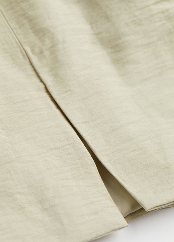 Песочная кэжуал однотонная юбка H&M