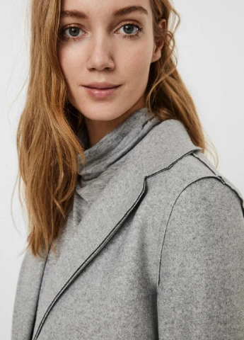 Светло-серое демисезонное Пальто Vero Moda
