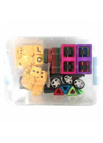Конструктор Магнікон 300 деталей Plastic box (MK-300) Магнікон (251224201)