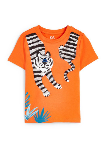 Помаранчева літня футболка C&A