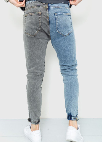 Серо-синие демисезонные зауженные джинсы Ager