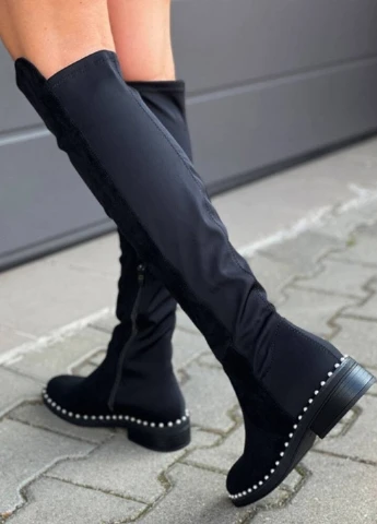 Зимние сапоги Collection Paris с бусинами