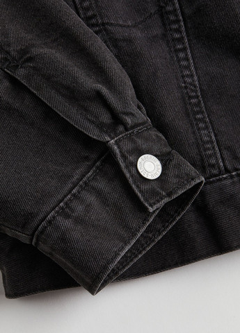 Черная демисезонная куртка куртка-пиджак H&M