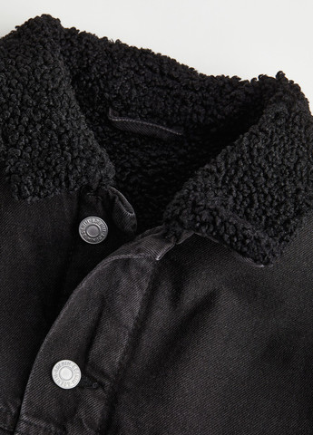 Черная демисезонная куртка куртка-пиджак H&M