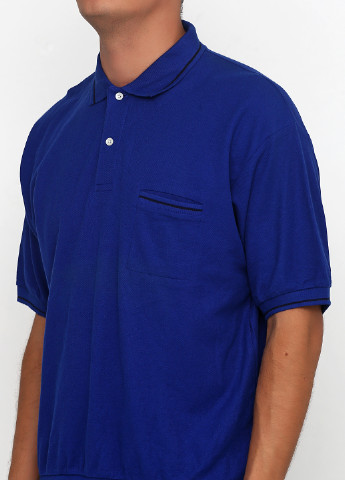 Синяя футболка-поло для мужчин Van hausen однотонная