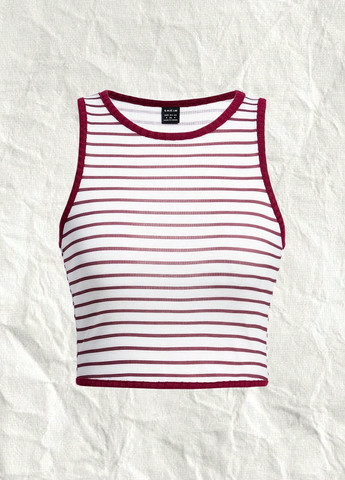 Бордовий демісезонний комплект (майка, кофта) SHEIN