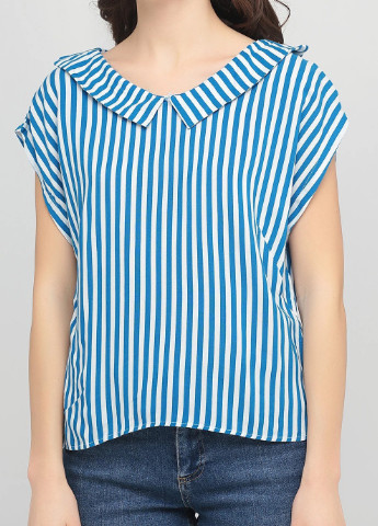 Комбинированная летняя блуза POP England