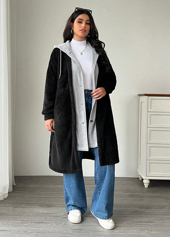 Черный демисезонный кардиган SHEIN