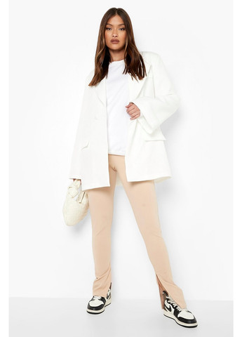 Бежевые демисезонные леггинсы Boohoo