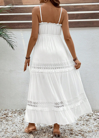 Білий кежуал сукня для вагітних а-силует SHEIN однотонна