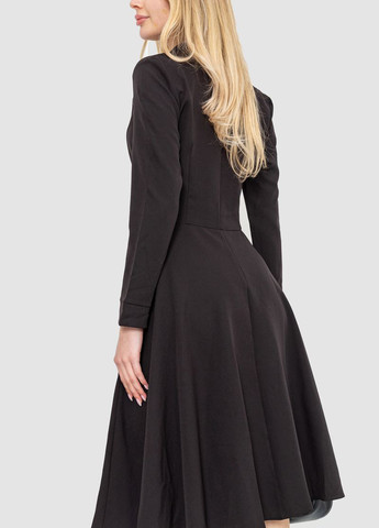 Черное кэжуал платье клеш Ager однотонное