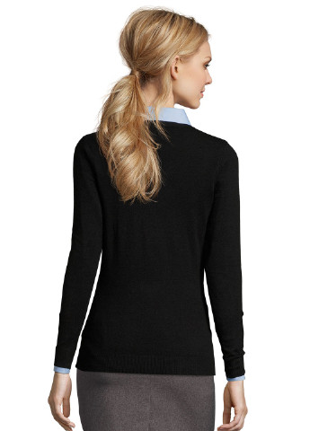 Чорний демісезонний пуловер пуловер Sol's