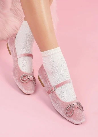 SHEIN Туфлі мері джейн рожевий з текстиль, китай — демісезон (365683401)