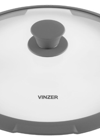 Кришка скляна з силіконом 24 см (89250) Vinzer (253977089)