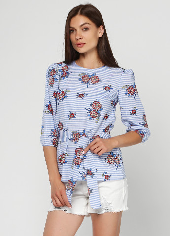Голубая летняя блуза Simonaom