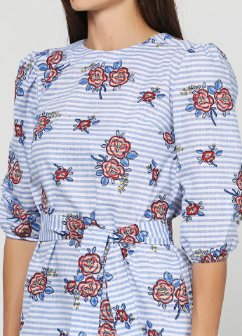 Голубая летняя блуза Simonaom
