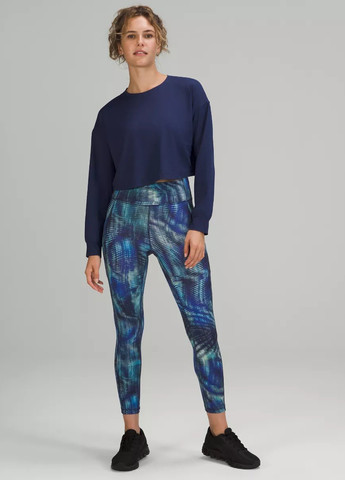 Комбинированные демисезонные легинсы Lululemon Athletica