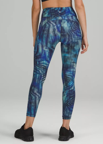 Комбинированные демисезонные легинсы Lululemon Athletica