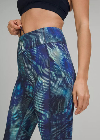 Комбинированные демисезонные легинсы Lululemon Athletica