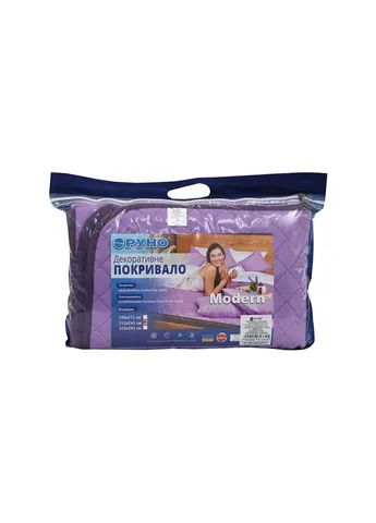 Покрывало Двустороннее Violet фиолетовое 212х240 см (330.52У_Violet) Руно (254083222)
