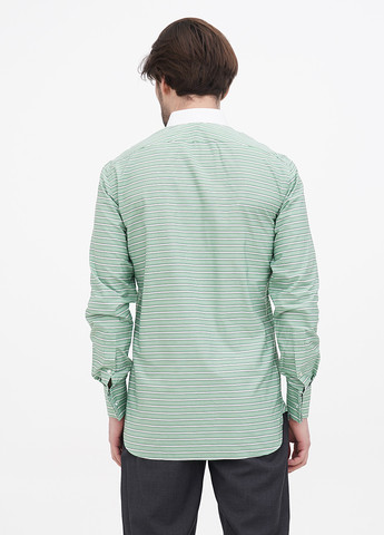Серо-зеленая кэжуал рубашка в полоску Ralph Lauren